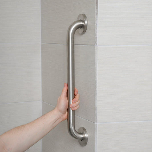 Bathroom Handicap Safety Grab Bar, 24-inch Length, 1.25 Inch Diameter, Shower, 500LBs Capacity, ADA Compliant, Stainless Steel