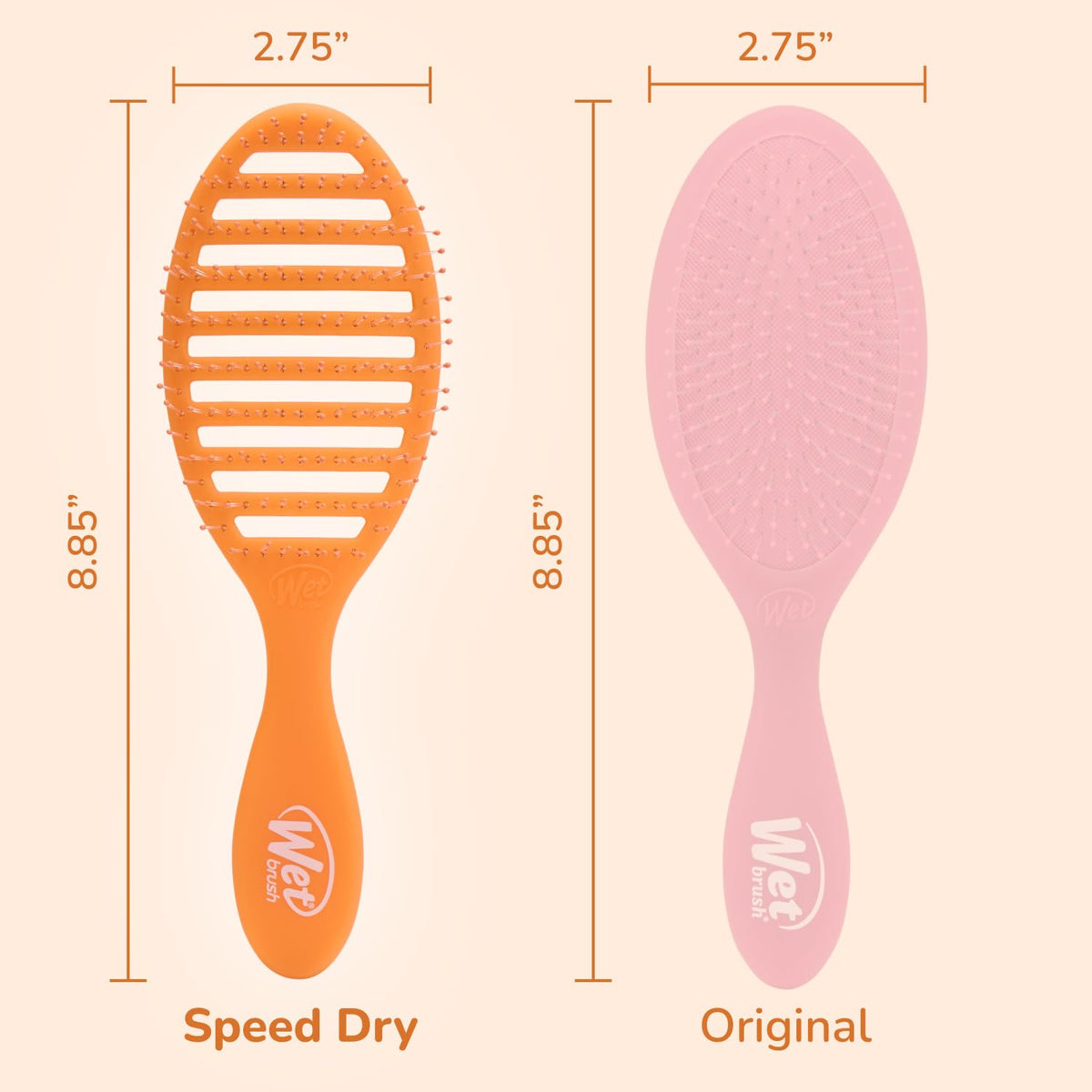 Speed Dry Hair Brush, Amazon Exclusive Aqua, Vented Design & Soft HeatFlex Bristles, Blow Dry Safe, Ergonomic Handle Manages Tangles & Uncontrollable Strands, Pain-Free Hair Accessories