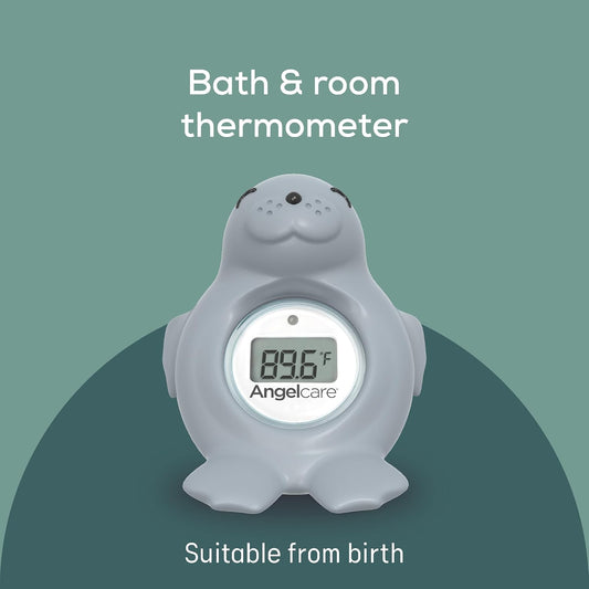 Baby Bath & Room Thermometer - Happy Seal, Grey, BT-01-SEAL-US