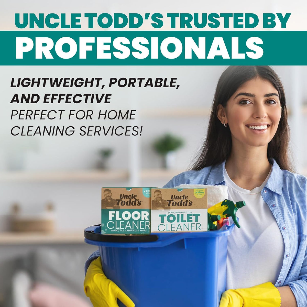 Toilet Cleaner Sheets - 100% Dissolvable, Plastic-Free Packaging, Drop, Brush, & Flush - 30 Sheets