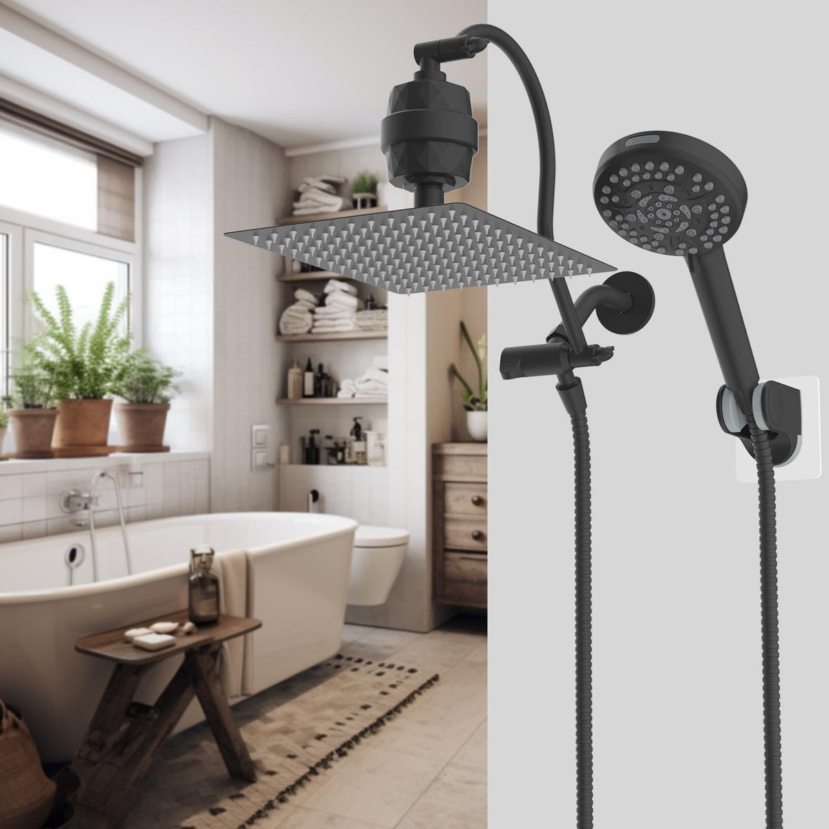 All Metal cUPC Certified Shower Head, 10'' Rainfall Shower Head