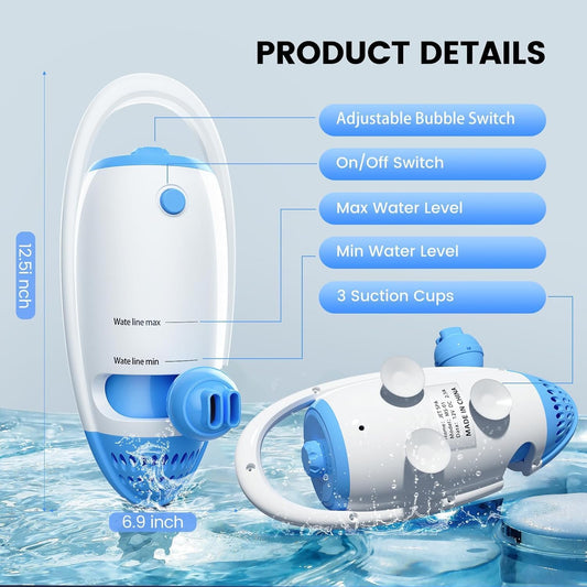 Portable Bath Jet Spa, Home Bathtub Bubble Massage Accessories | bath jets for tub bath massager for tub portable easy-install bathtub spa accessories for daily home bathing use