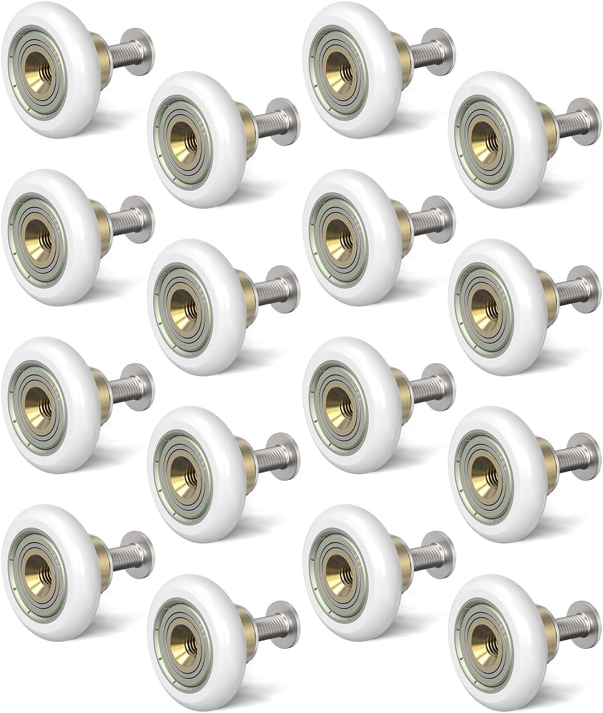 Sliding Shower Door Rollers Replacement, 19mm Diameter Nylon Wheels