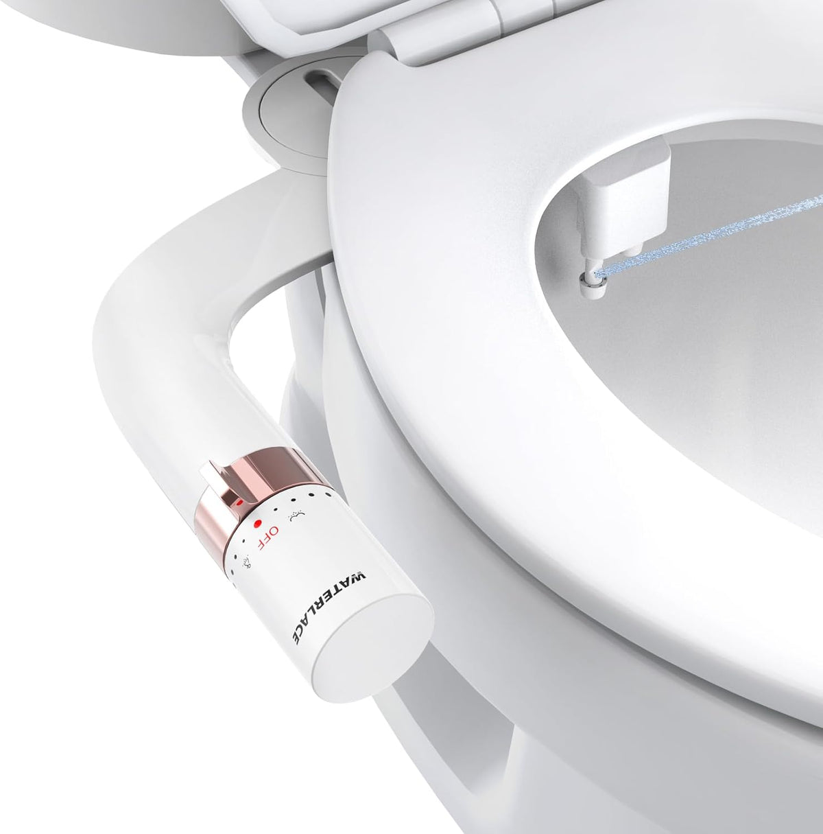 Bidet Attachment for Toilet Seat Sprayer - Non Electric Dual Nozzle with Cold Water - Self Cleaning Toilets Bathroom Spray for Butt Wash - Easy Slim Adjustable Pressure Control Rv Bidets