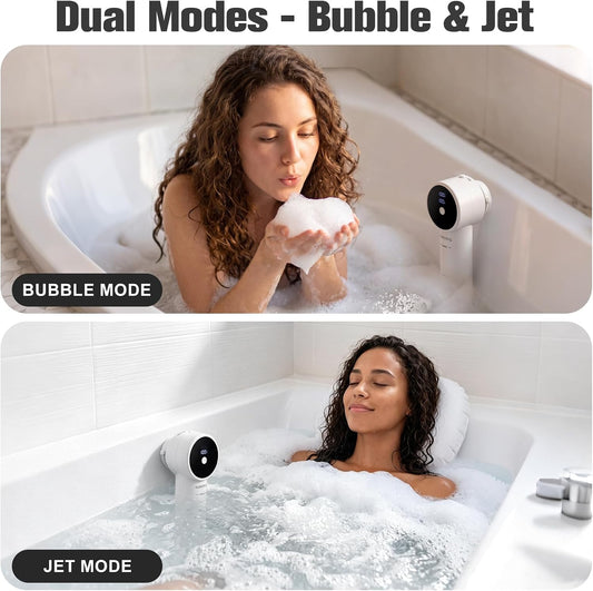 Portable Bath Spa for Tub, Bath Jet Spa & Bubble Bath Massager | Turn an ordinary bathtub into a relaxing spa experience with jet massage, bubble mode, and cordless convenience