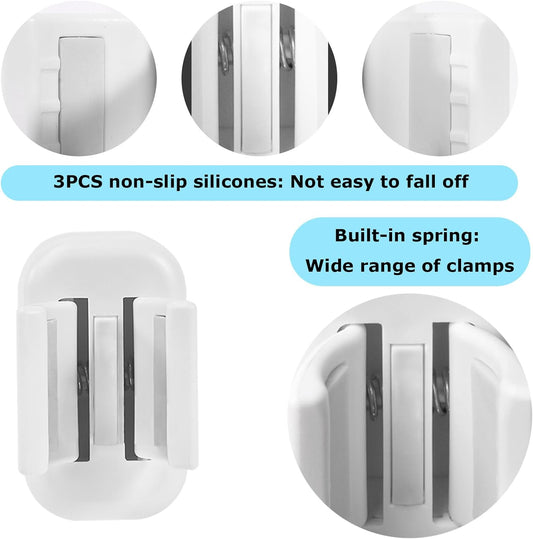 2PCS Wall Mounted Electric Toothbrush Holder, Adhesive & Waterproof Holder