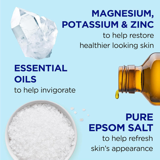 Foaming Bath with Pure Epsom Salt, Restorative Minerals with Magnesium, Potassium, Zinc & Essential Oils, 62.5 fl oz