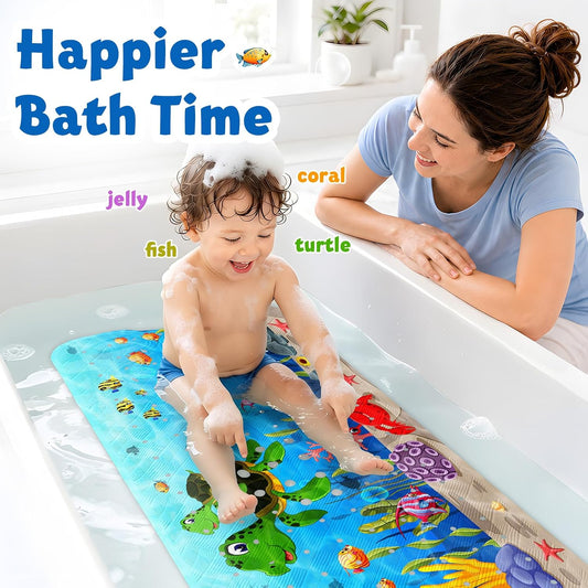 Bath Mat for Tub Non Slip Bathtub Mat Non Slip 40x16 Baby Bath Mat