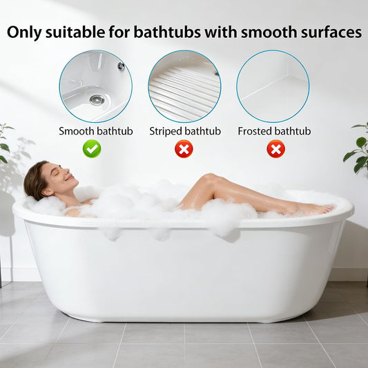Bubble Mat for Bathtub – 3-Speed Hydrotherapy Jets Non-Slip Suction Cups | Portable bathtub bubble mat with adjustable 3-speed hydrotherapy jets quiet motor and strong suction cups for home spa