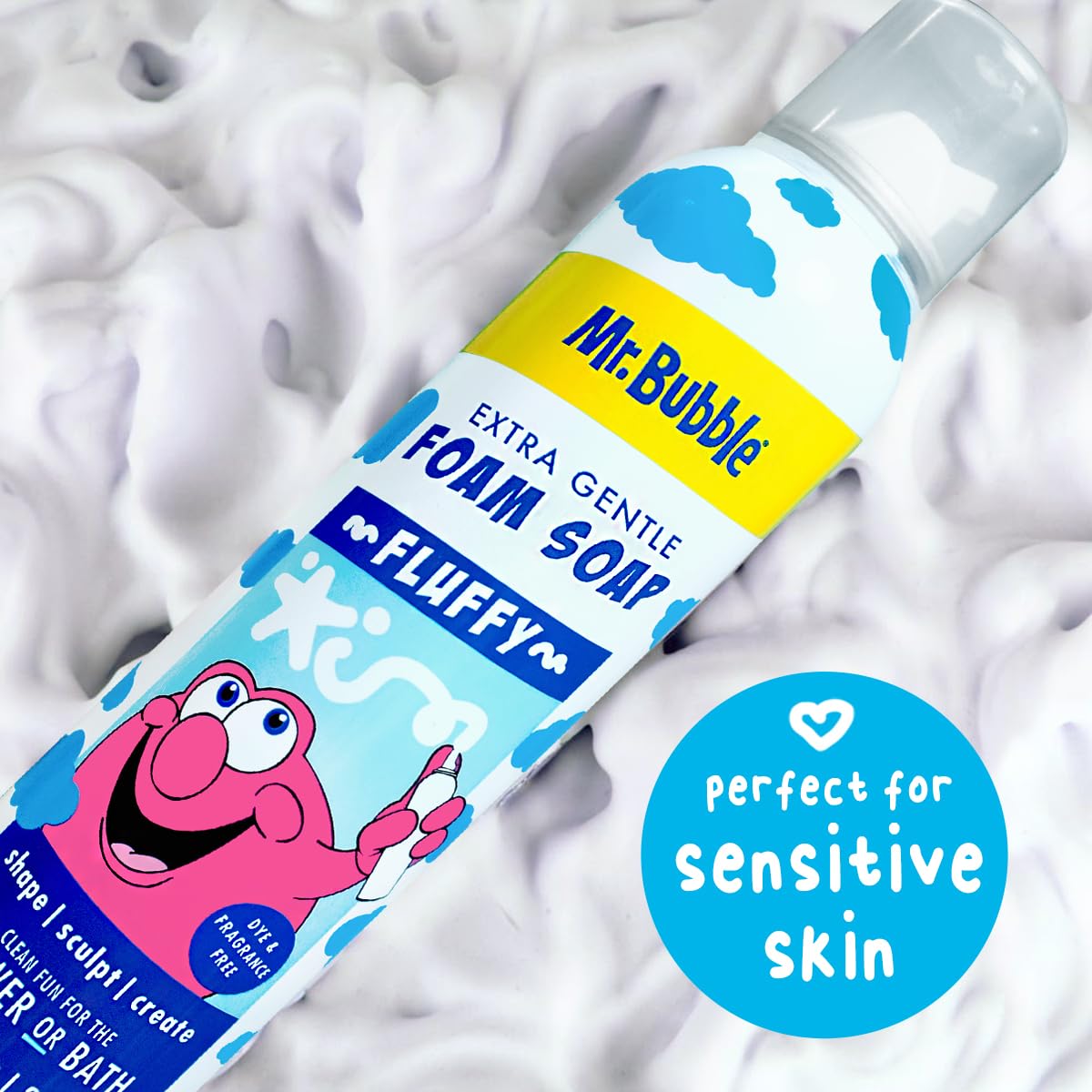 Extra Gentle Foam Soap - Fragrance Free Kids Hand and Body Wash 8OZ, Pack of 6