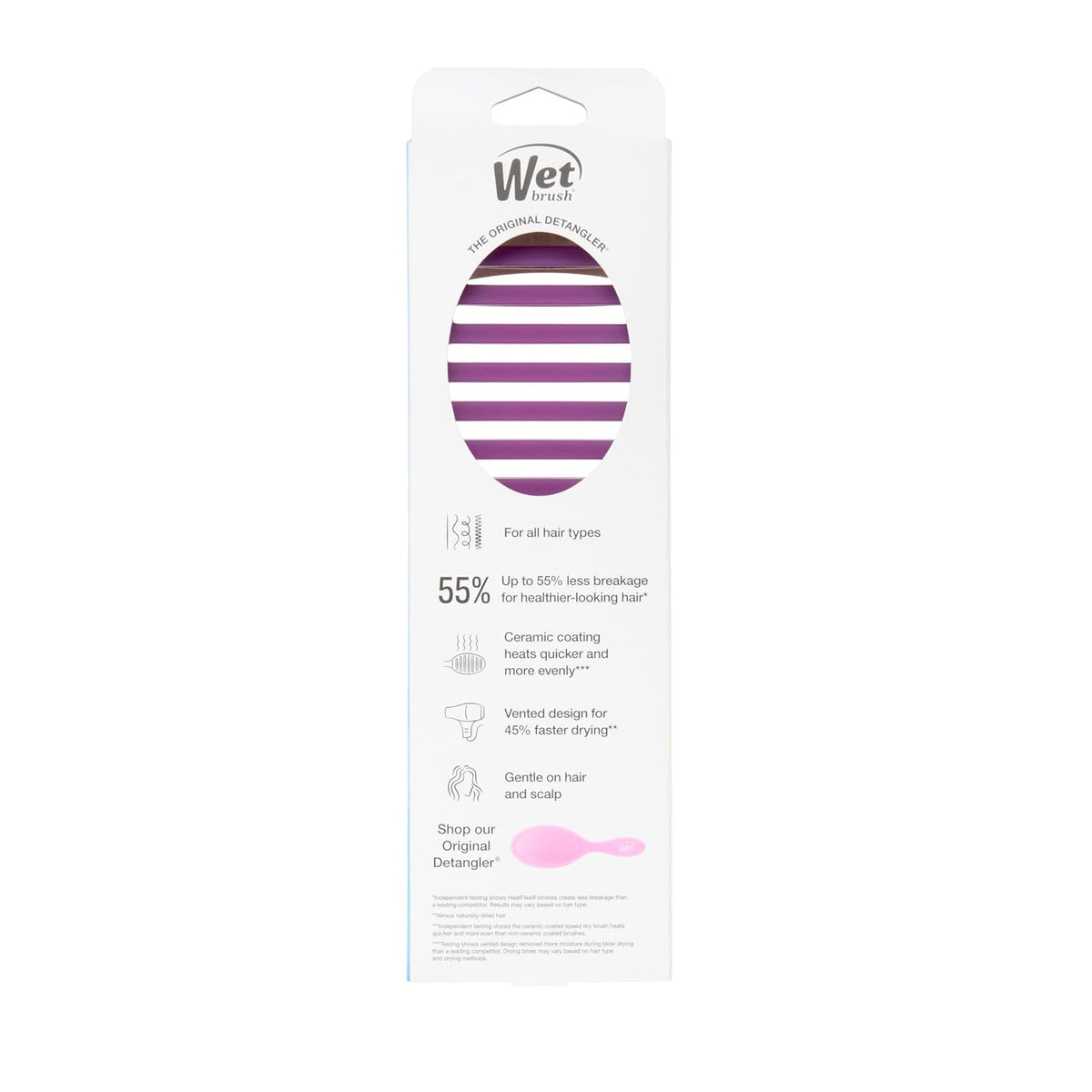 Ceramic Speed Dry Detangler, Black, Vented Blow-Dry Hair Brush