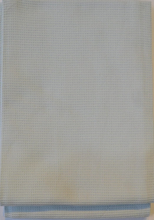 Waffle Bath Towel Pack of 2, 30.5x58 INCHES, 100% Natural Organic Cotton, GOTS Certified (White) Super ABSORBANT & Quick Dry, NO SOFTENERS, Environment Friendly