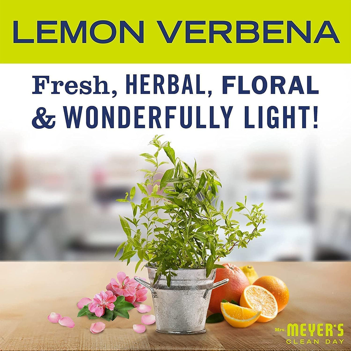 Clean Day Liquid Toilet Bowl Cleaner, Stain Removing, Lemon Verbena Scent, 24 oz