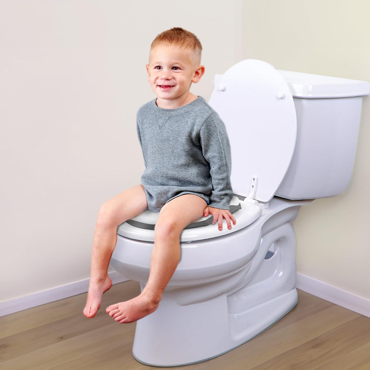 Soft Potty Seat – Cushioned Toddler Toilet Trainer with Easy-Grip Handles, Made in USA, Designed for Early Potty Training