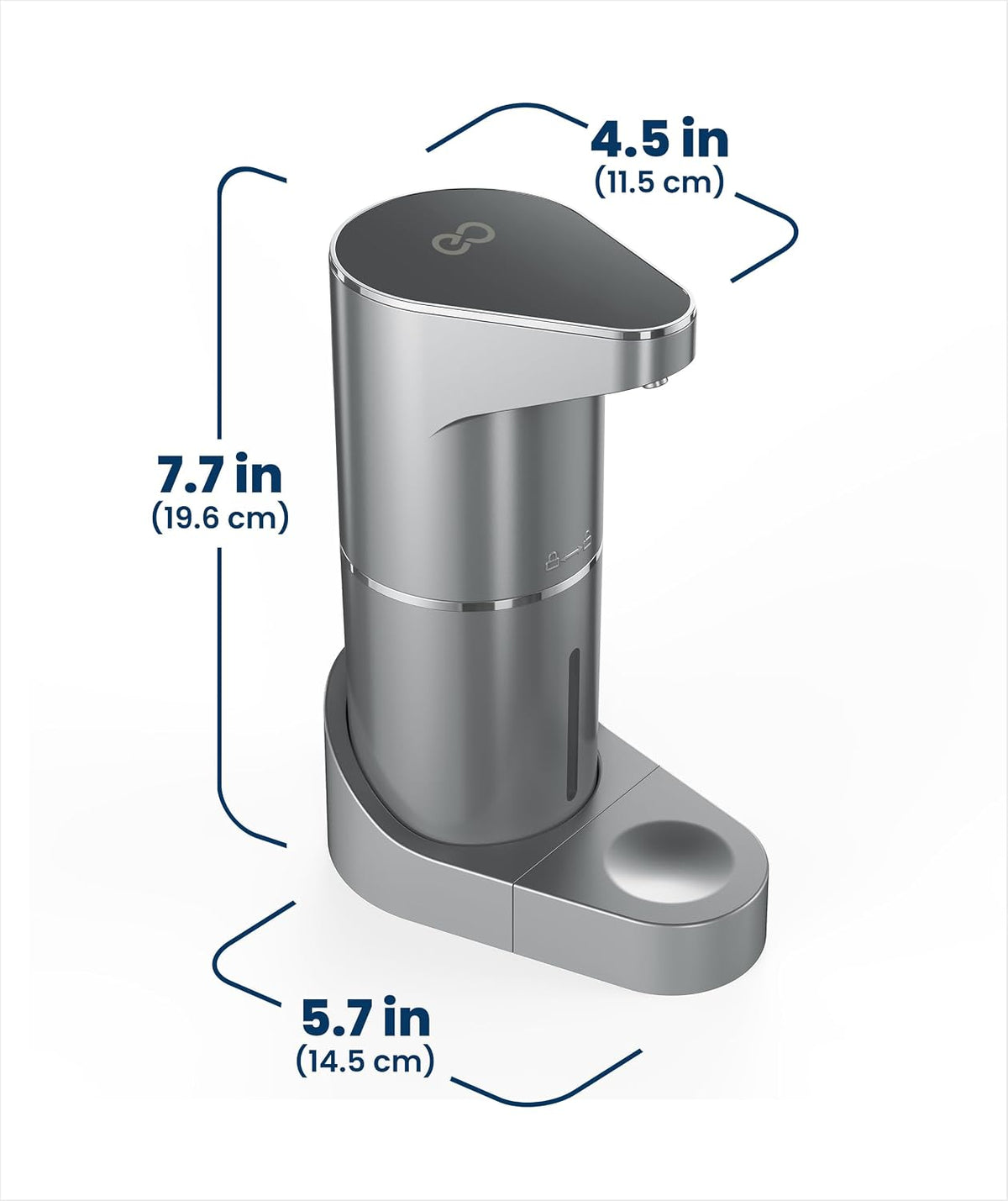 Automatic Soap Dispenser - Touchless Wall Mounted No Drip Lotion, Hand Soap, Shower Gel, Dish Soaps Dispenser, 3 Level Output Motion Sensor for Bathroom & Kitchen Use (350ml/12 oz)