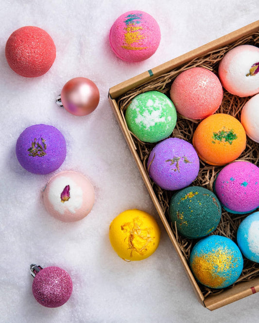 Bath Bombs Gift Set 12 USA made Fizzies, Shea & Coco Butter Dry Skin Moisturize, Perfect for Bubble Spa Bath. Handmade Birthday Mothers day Gifts idea For Her/Him, wife, girlfriend