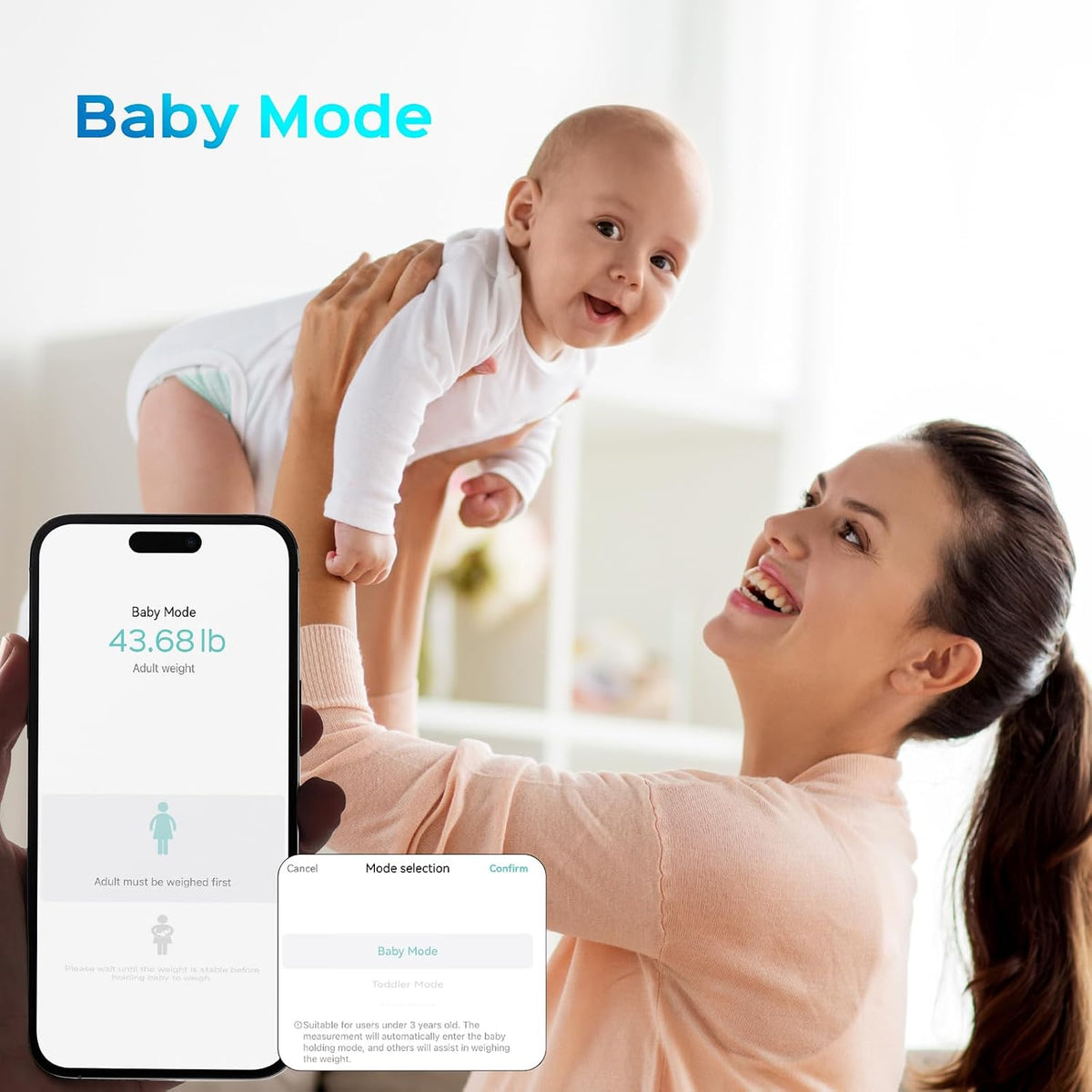 Scale for Body Weight, Smart Digital Bathroom Weight Scale with Bmi