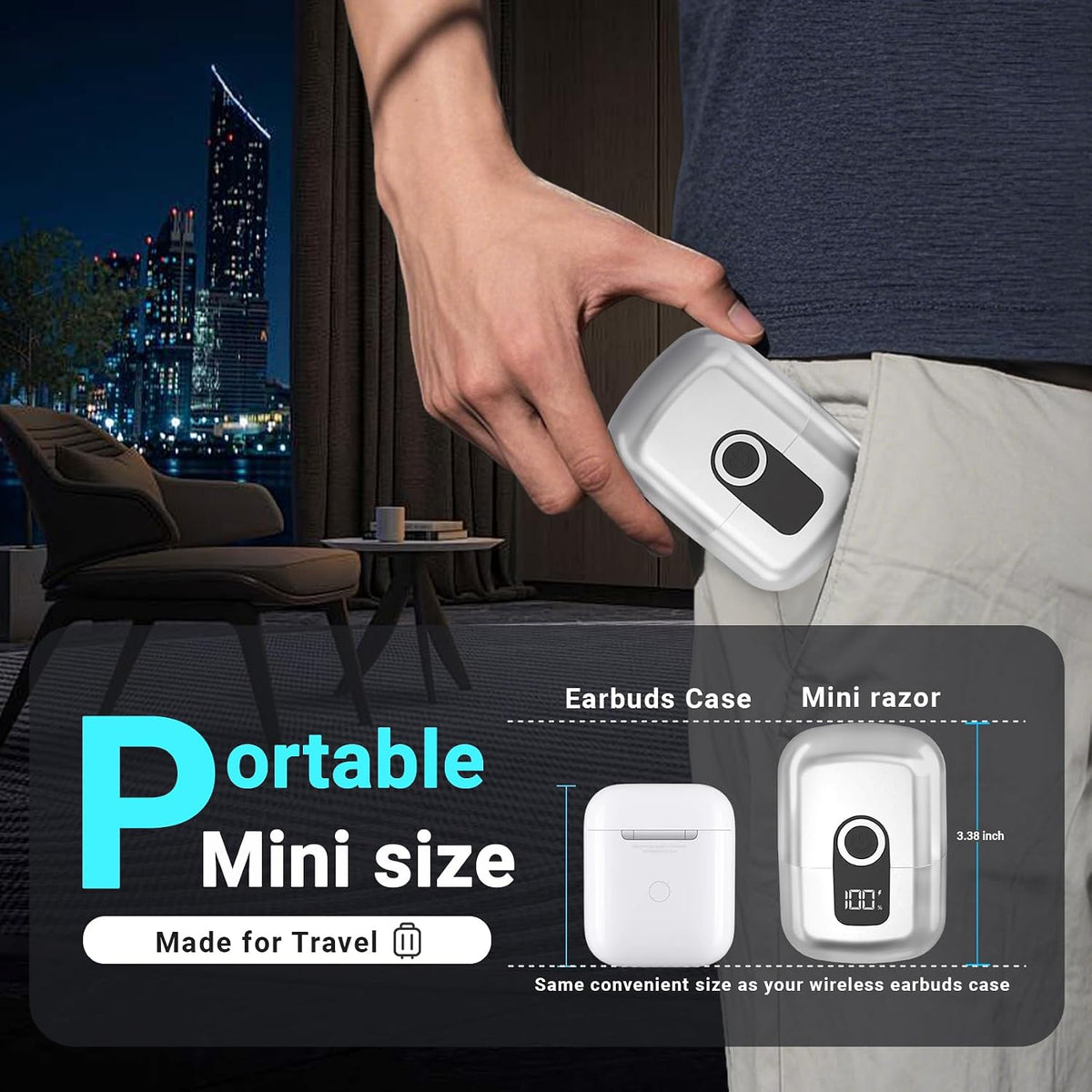 Foil Shavers for Men, Mini Electric Razor for Face