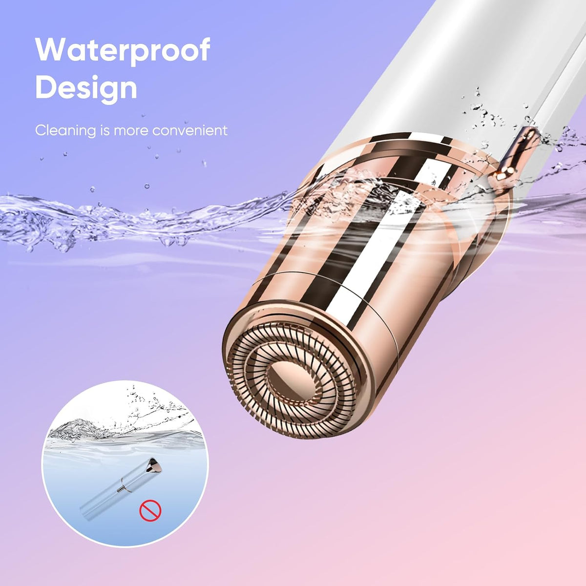 Flawless Facial Hair Remover for Women Painless Face Shaver -Mini Hair Remover, Electric Razor Shaver Portable Bikini Epilator for Lips, Chin, Armpit, Peach Fuzz, Fingers