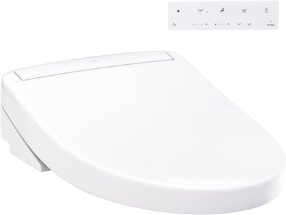 ® WASHLET® S5 Electronic Bidet Toilet Seat with Instantaneous Water Heating, PREMIST and EWATER+ Wand Cleaning, Elongated, Cotton White - SW3446#01