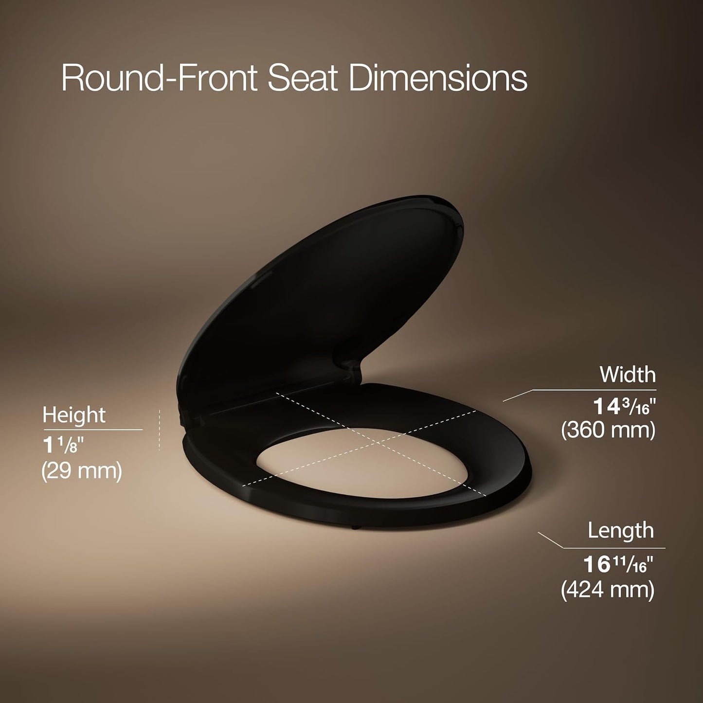 4639-RL-0 Cachet ReadyLatch Round Toilet Seat Soft Close, White
