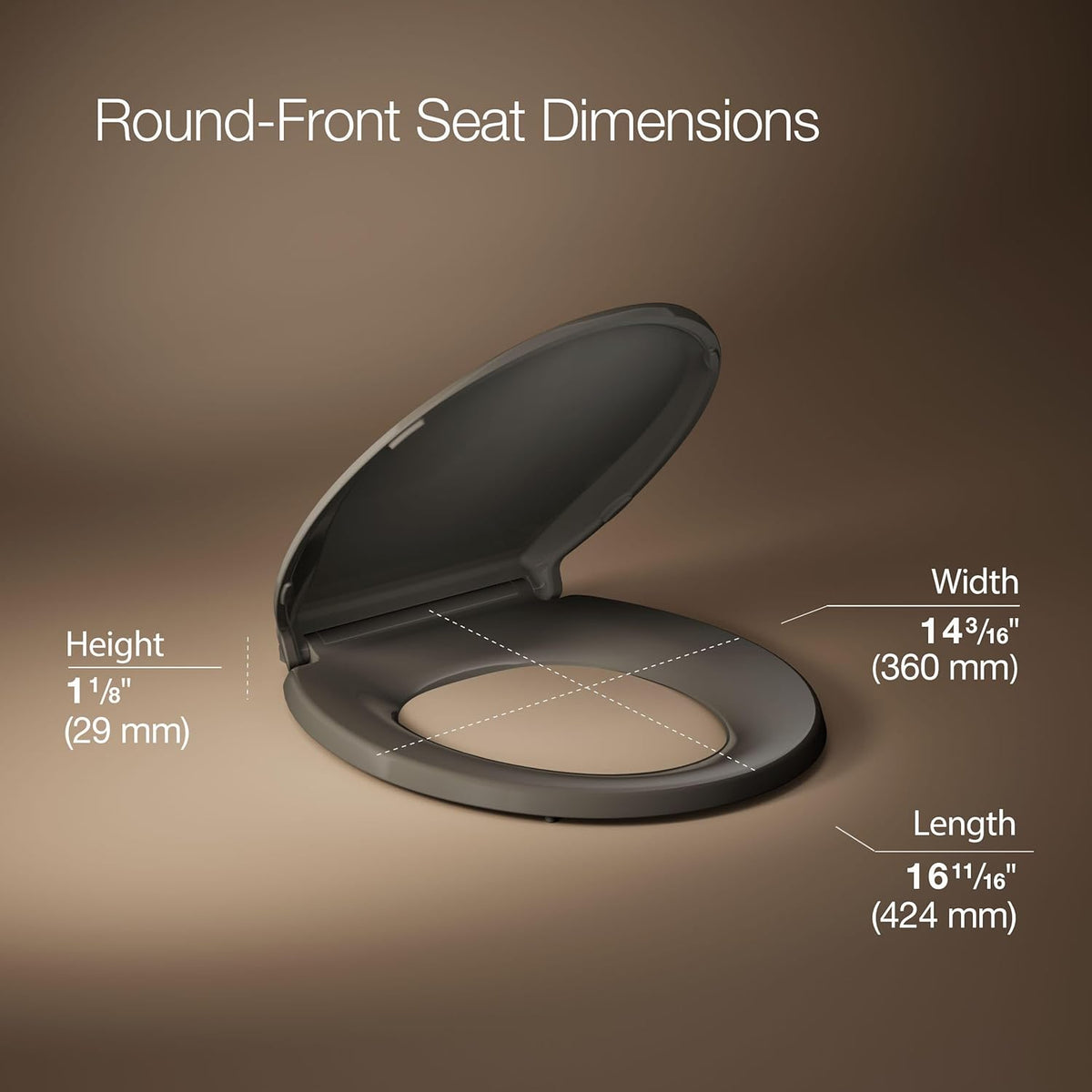 4639-RL-0 Cachet ReadyLatch Round Toilet Seat Soft Close, White