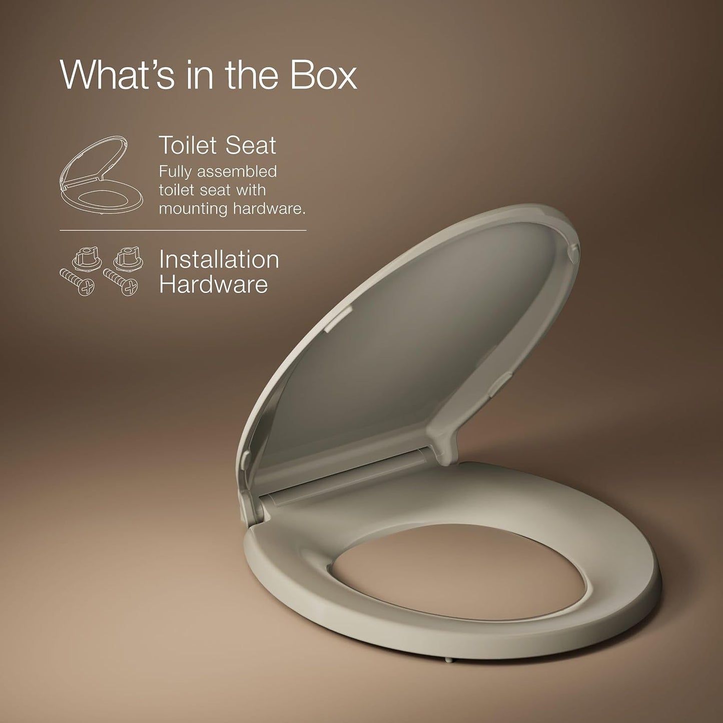 4639-RL-0 Cachet ReadyLatch Round Toilet Seat Soft Close, White