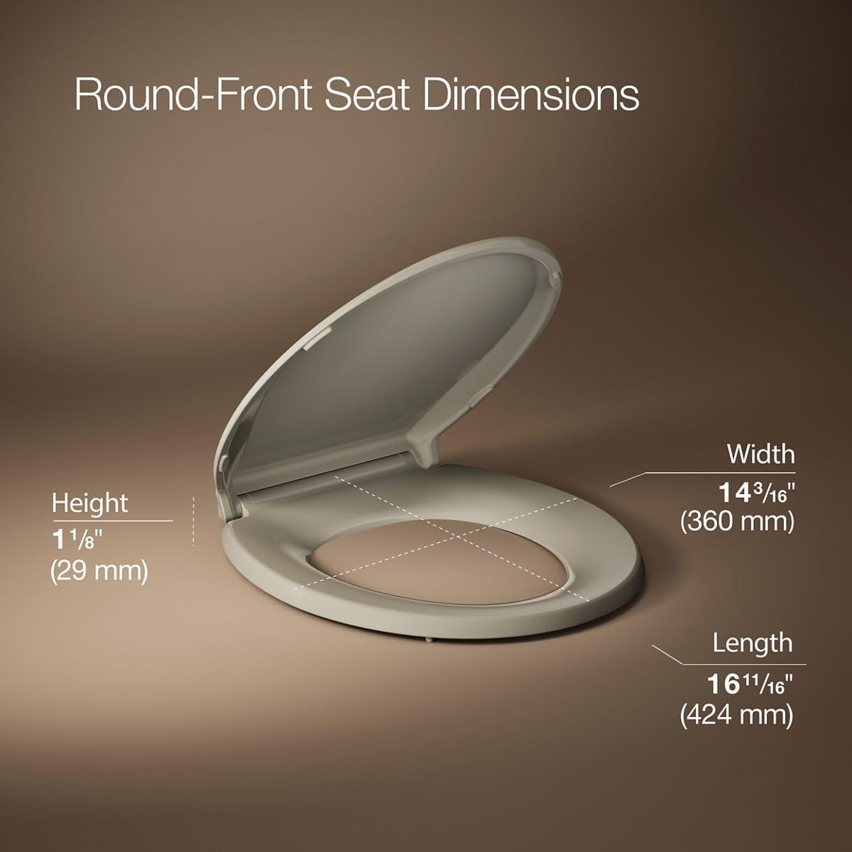 4639-RL-0 Cachet ReadyLatch Round Toilet Seat Soft Close, White