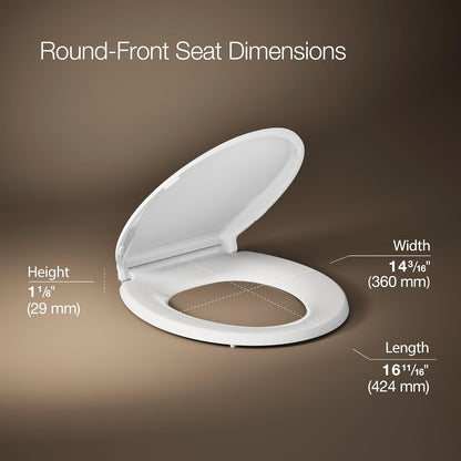 4639-RL-0 Cachet ReadyLatch Round Toilet Seat Soft Close, White
