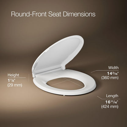 4639-RL-0 Cachet ReadyLatch Round Toilet Seat Soft Close, White
