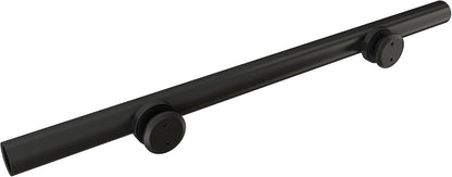 6.6FT Brushed Twin Roller Sliding Frameless Shower Door Hardware Kit