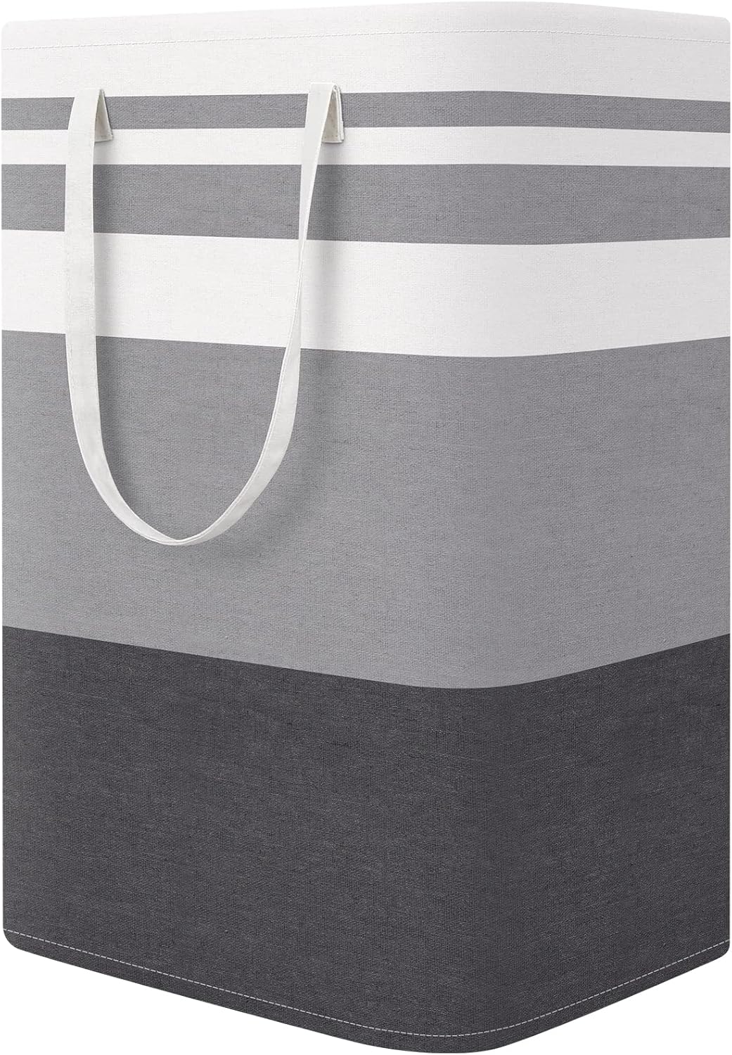 Laundry Basket Hamper, 75L Collapsible Clothes Storage, Grey | Freestanding Clothes Hampers, Foldable design, with Easy Carry Handles, For Laundry, Bedroom, Dorm, Clothing, Towels, Toys