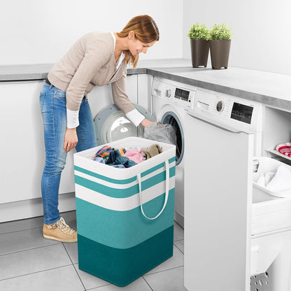 Laundry Basket Hamper, 75L Collapsible Clothes Storage, Grey | Freestanding Clothes Hampers, Foldable design, with Easy Carry Handles, For Laundry, Bedroom, Dorm, Clothing, Towels, Toys