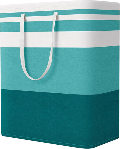 Laundry Basket Hamper, 75L Collapsible Clothes Storage, Grey | Freestanding Clothes Hampers, Foldable design, with Easy Carry Handles, For Laundry, Bedroom, Dorm, Clothing, Towels, Toys