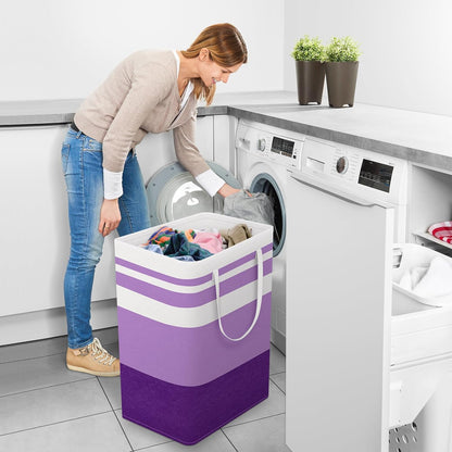Laundry Basket Hamper, 75L Collapsible Clothes Storage, Grey | Freestanding Clothes Hampers, Foldable design, with Easy Carry Handles, For Laundry, Bedroom, Dorm, Clothing, Towels, Toys