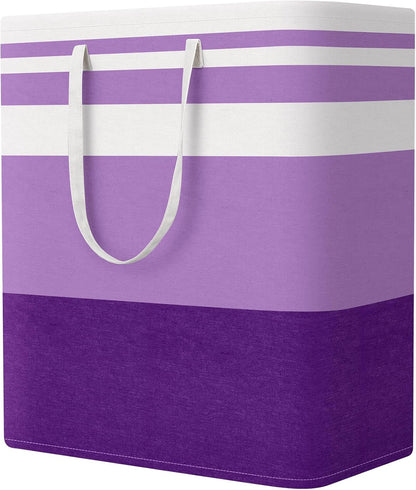Laundry Basket Hamper, 75L Collapsible Clothes Storage, Grey | Freestanding Clothes Hampers, Foldable design, with Easy Carry Handles, For Laundry, Bedroom, Dorm, Clothing, Towels, Toys