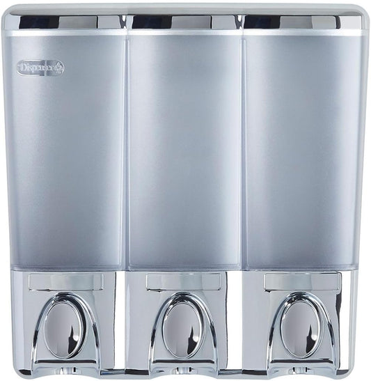 Products 72350 Clear Choice 3-Chamber Shower Dispenser, White