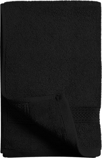 6 Pack Premium Hand Towels, 16x28 in, 600 GSM Cotton, Grey