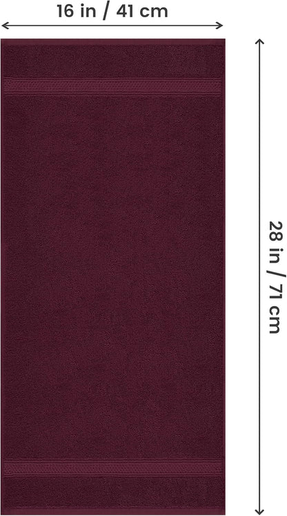 6 Pack Premium Hand Towels, 16x28 in, 600 GSM Cotton, Grey