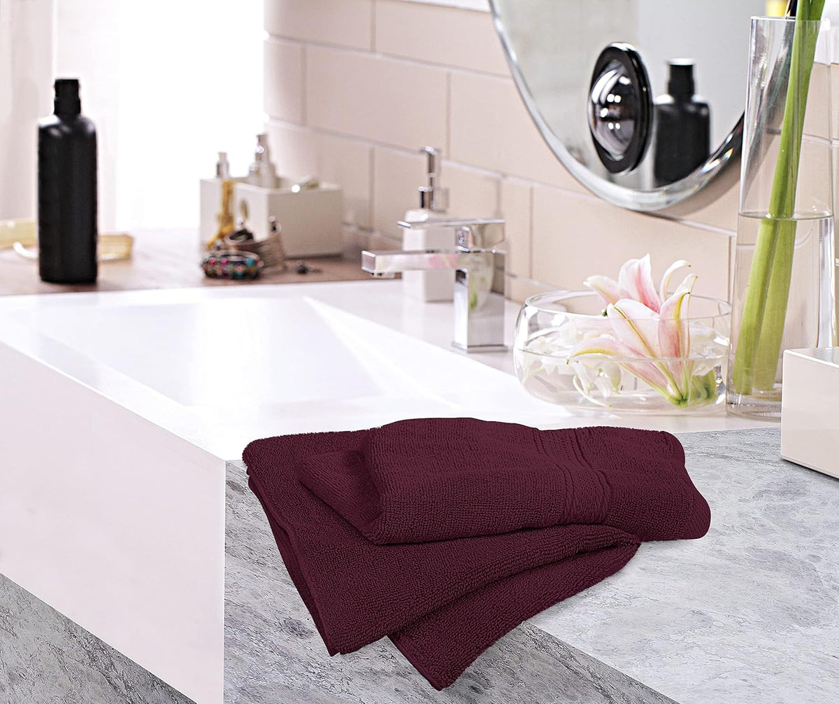 6 Pack Premium Hand Towels, 16x28 in, 600 GSM Cotton, Grey