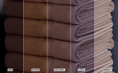 6 Pack Premium Hand Towels, 16x28 in, 600 GSM Cotton, Grey