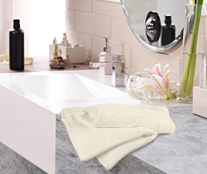 6 Pack Premium Hand Towels, 16x28 in, 600 GSM Cotton, Grey