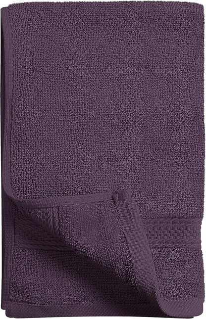 6 Pack Premium Hand Towels, 16x28 in, 600 GSM Cotton, Grey