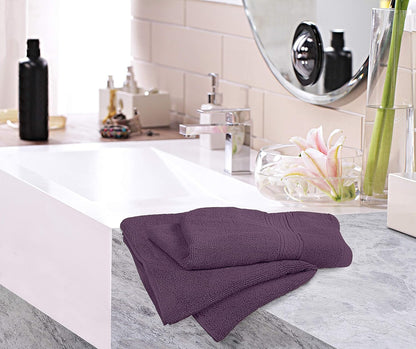 6 Pack Premium Hand Towels, 16x28 in, 600 GSM Cotton, Grey