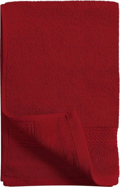 6 Pack Premium Hand Towels, 16x28 in, 600 GSM Cotton, Grey