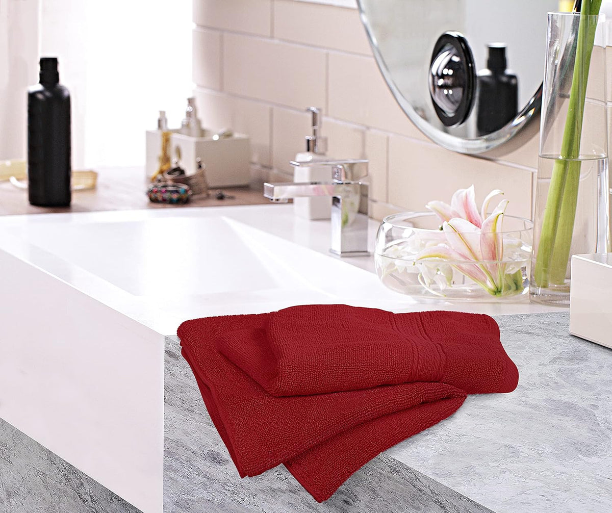 6 Pack Premium Hand Towels, 16x28 in, 600 GSM Cotton, Grey