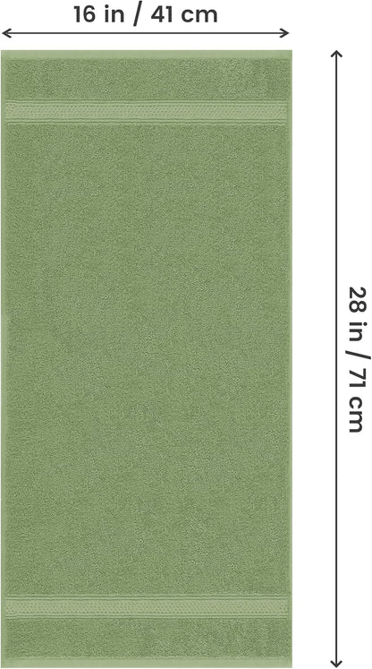 6 Pack Premium Hand Towels, 16x28 in, 600 GSM Cotton, Grey