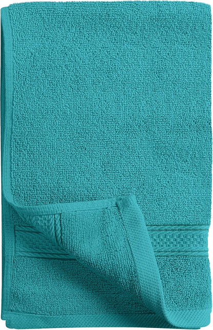 6 Pack Premium Hand Towels, 16x28 in, 600 GSM Cotton, Grey