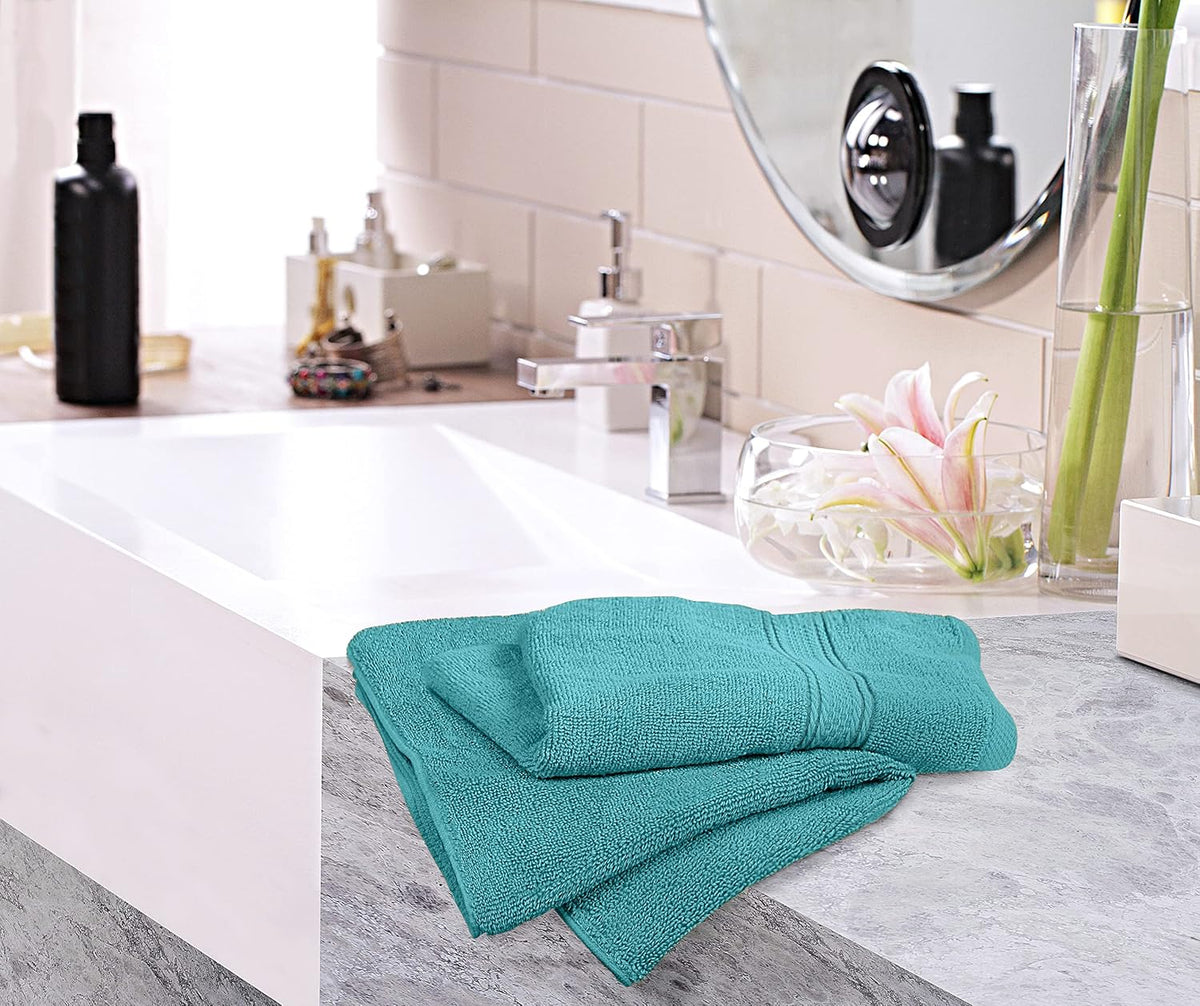 6 Pack Premium Hand Towels, 16x28 in, 600 GSM Cotton, Grey