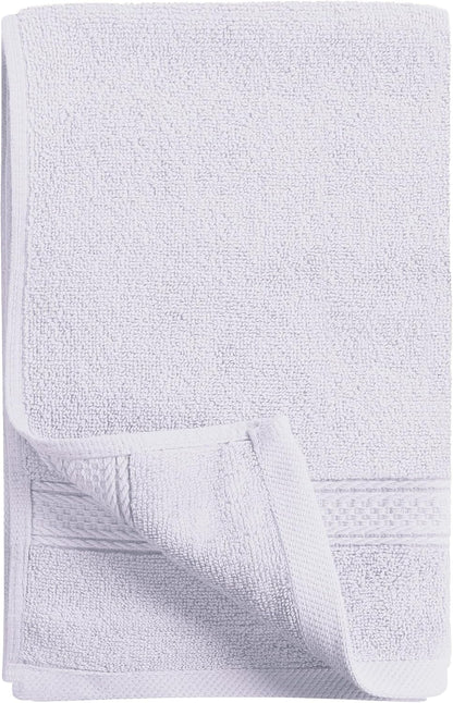 6 Pack Premium Hand Towels, 16x28 in, 600 GSM Cotton, Grey